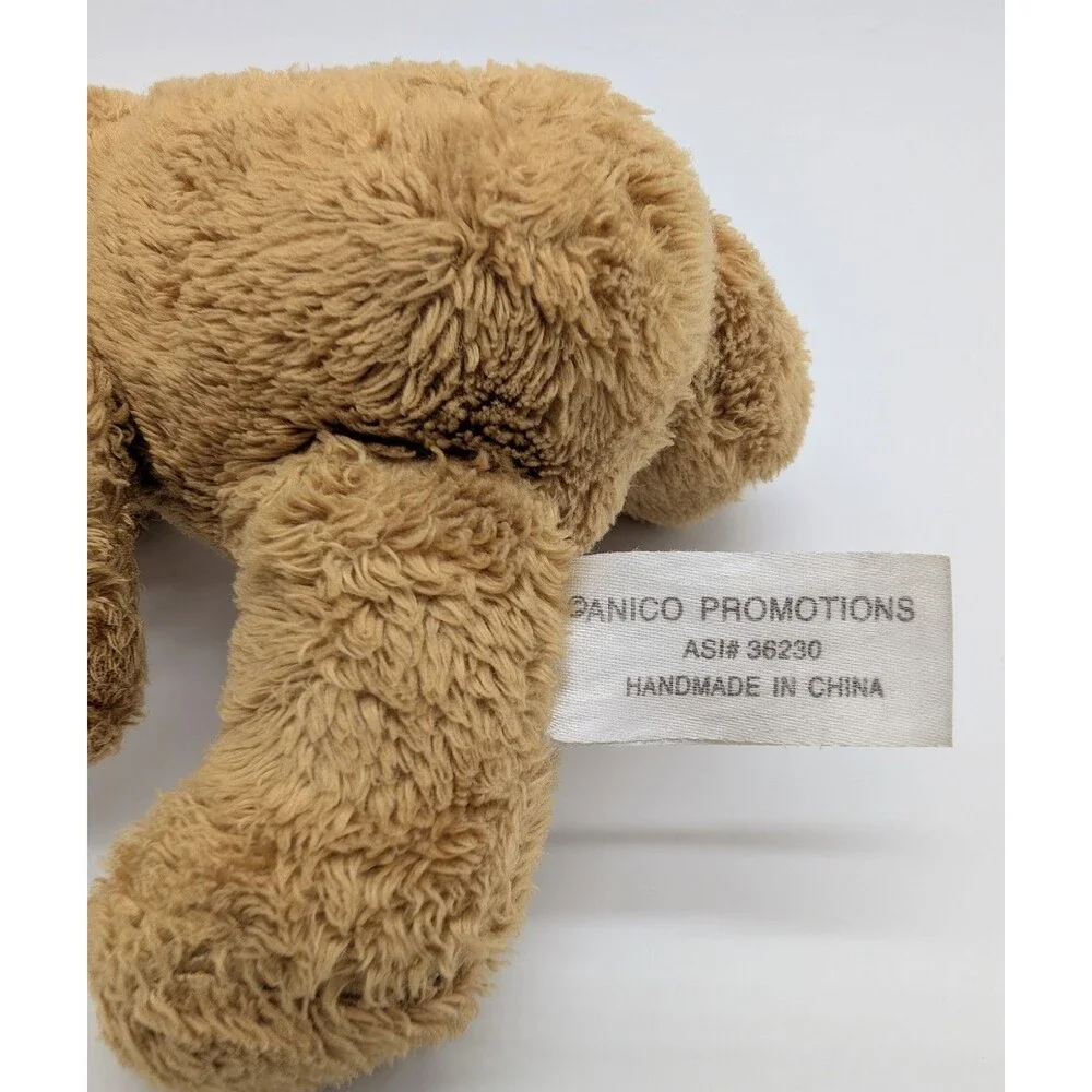 Anico Small Light Brown Plush Teddy Bear Terry Cloth 4.5